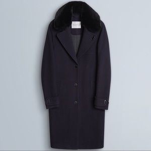 (Sold) The Arrivals - Nora Modular Wool Coat Small Navy